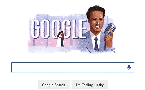 பாலிவுட் பாடகர் முக்கேஷ் சந்த் 93-வது பிறந்தநாள்: டூடுல் வெளியிட்டு சிறப்பித்தது கூகுள்